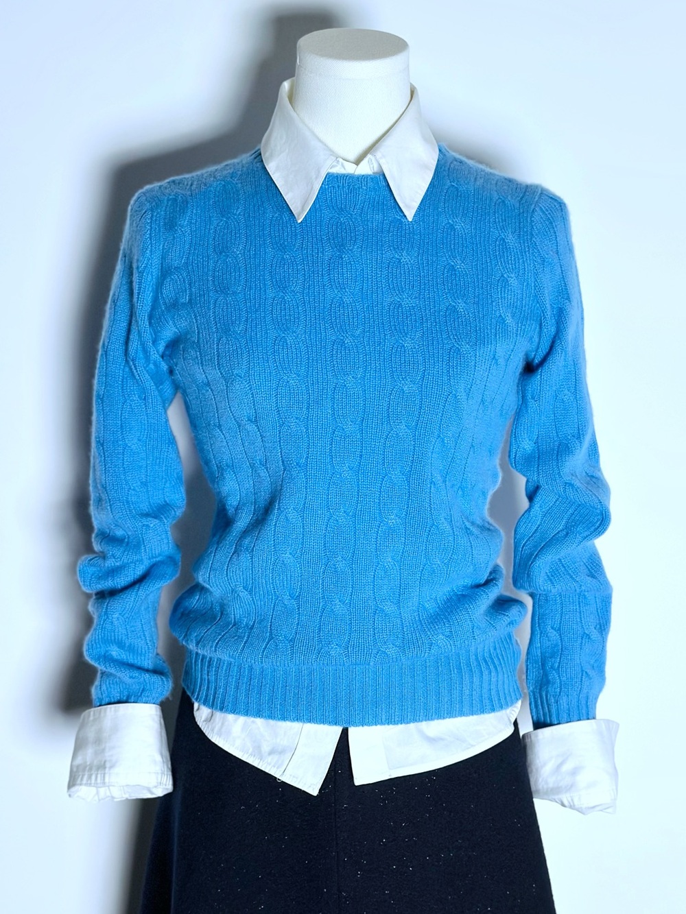 Ralph Lauren 100% Luxury Cashmere women’s Cable-Knit Sweater -Small Excellent